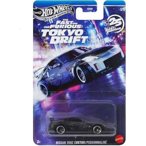 Hot Wheels 2025 Silver Fast & Furious Tokyo Drift Nıssan 350Z Custom/Personnalise