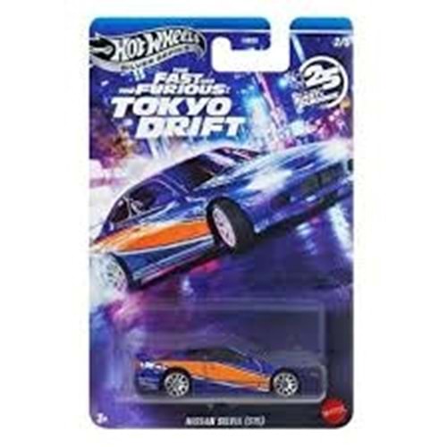 Hot Wheels 2025 Silver Fast & Furious Tokyo Drift Nissan Silvia (S15)