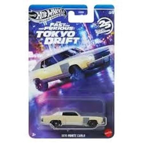 Hot Wheels 2025 Silver Fast & Furious Tokyo Drift 1970 Monte Carlo