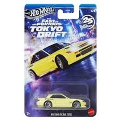 Hot Wheels 2025 Silver Fast & Furious Tokyo Drift Nissan Silvia S13