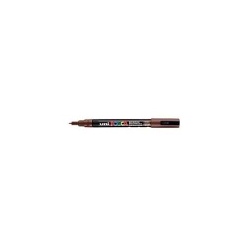 Uni Posca Marker Pc-3m Fine 0.9-1.3 Mm Brown