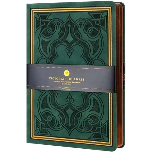 Victoria's Journals Vintage Old Book Defter 14x20 cm. 80gr. 160 Yaprak Çizgili 8683873616657