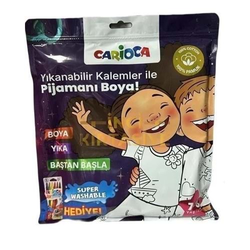 Carioca Pijama Boyanabilir Keçeli Kalem Hediyeli 7-8 Yaş