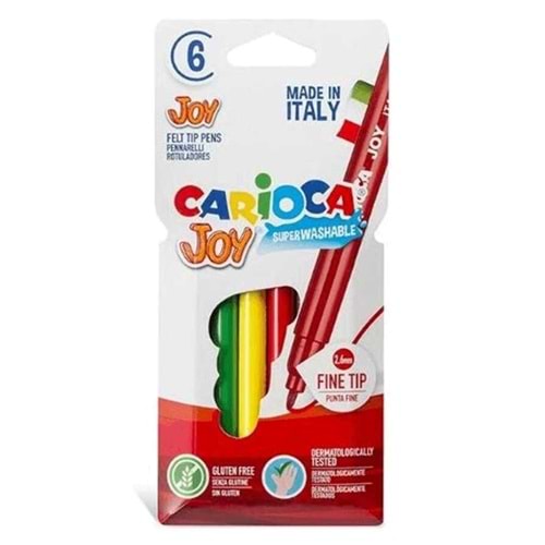 Carioca Joy Süper Yıkanabilir Keçeli Boya Kalemi 6 Renk