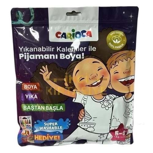 Carioca Pijama Boyanabilir Keçeli Kalem Hediyeli 5-6 Yaş