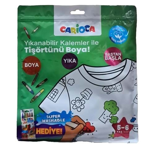 Carioca Pijama Boyanabilir Keçeli Kalem Hediyeli 5-6 Yaş