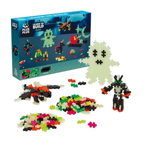 Plus-Plus - Learn To Build - Glow - 500 pcs