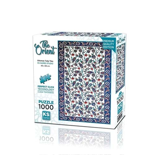 Ks Games 1000 Parça Puzzle Ottoman Tulip Tiles