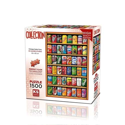 Ks Games 1500 Parça Puzzle Vintage Soda Cans