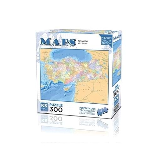 Ks Games 300 Parça Puzzle Türkiye Haritası