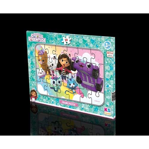 Ks Games 24 Parça Frame Puzzle Gabby'S Dollhouse