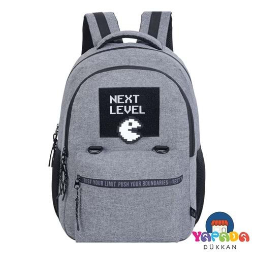 Unkeeper Next Level 65713 45 x 33 x 15,5 cm Laptop Bölmeli Gri-Siyah Okul Sırt Çantası