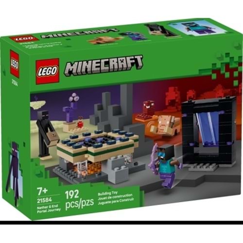 Lego Minecraft Nether ve End Geçidi Yolculuğu 21584