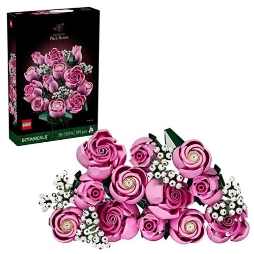 Lego Botanicals Pembe Gül Buketi 789 Parça 10374