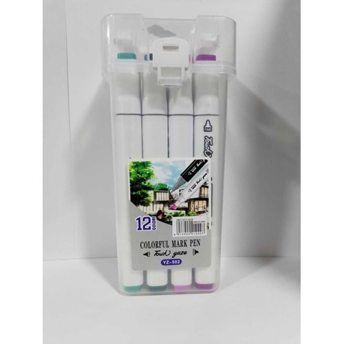Bam Ecrou 12 Lİ Beyaz Marker Kutulu M6138-12 KALEM SETİ