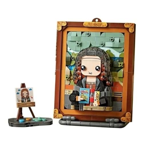 Loz Lego creative Serisi Davinci Monalisa Şövale Figürlü Ve Tablo 604 Parça Lg-1286 Vagon Life