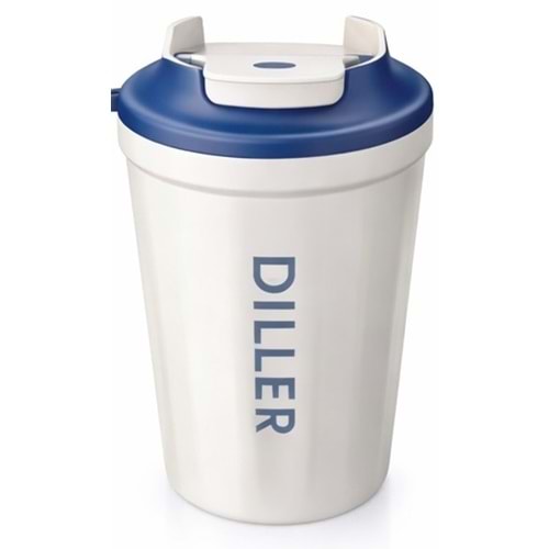 Vagonlife Diller 380 Ml Çelik Termos Matara Beyaz Vgn-9079
