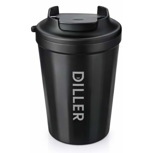 Vagonlife Diller 380 Ml Çelik Termos Matara Siyah Vgn-9079