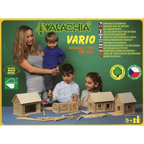 Walachia Vario ahşap Model yapı Seti malzemesi No:20 Natural Bloklar 72 parça LGB 1:32