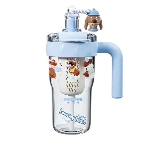 Diller Vagon-Life 860 ml Mavi Tritan Su Matarası