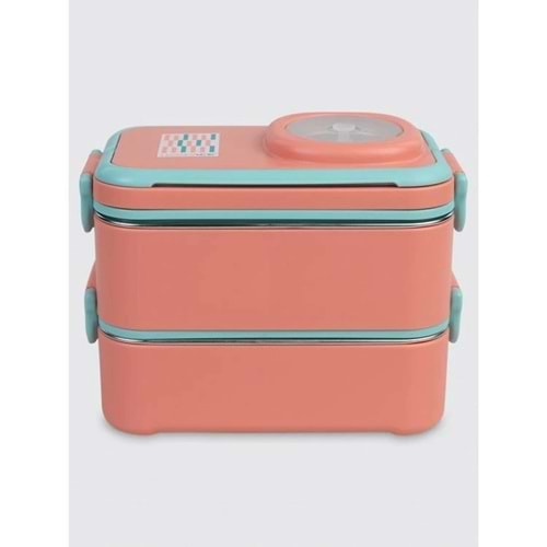 Uzspace Vagonlife 8023 1200 Ml 2 Katlı 4 Bölmeli Mercan