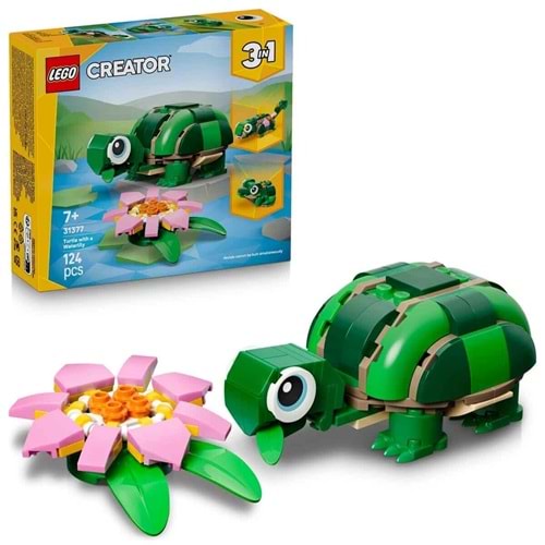 LEGO Creator Kaplumbağa ile Nilüfer Çiçeği 31377