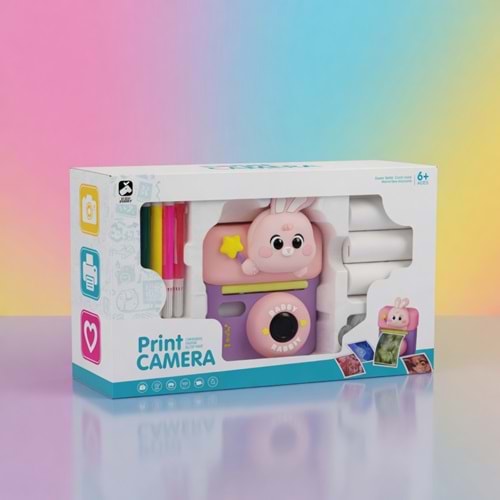 MagicPrint Rabby Pembe Instant Print Fotoğraf Makinesi Aysıma-112