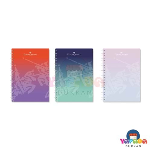 Faber-Castell Flow Edition 5075000501000 A4 80 Yaprak Çizgili PP Kapak Spiralli Defter