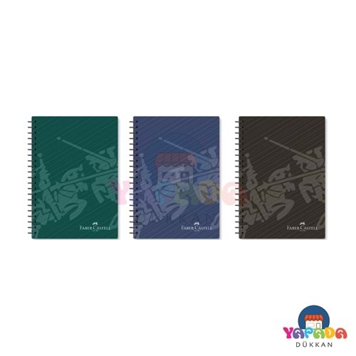 Faber-Castell Klasik 5075000497000 A4 80 Yaprak Çizgili PP Kapak Spiralli Defter