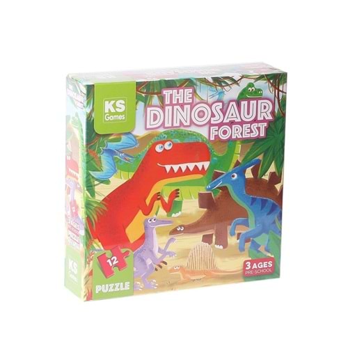 Ks Puzzle 12 Parça The Dinosaur Forest Pre School Puzzle