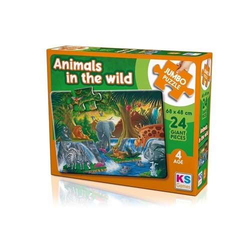Ks Puzzle Animal İn The Wild Jumbo Puzzle 24 Parça