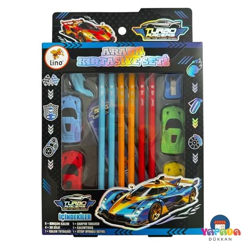 Lino LK-002 Araba Temalı Kırtasiye Seti