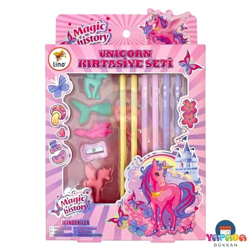 Lino LK-001 Unicorn Temalı Kırtasiye Seti