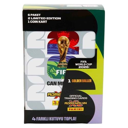 Panini FIFA World Cup 2026 Adrenalyn XL Trading Card Metal Kutu