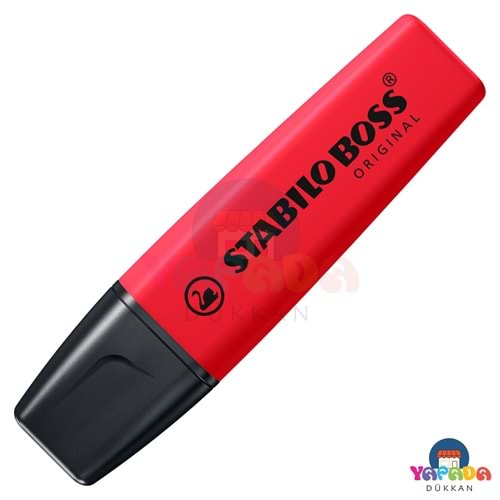 STABILO BOSS ORIGINAL 70/48 Bayrak Kırmızısı Fosforlu İşaretleme Kalemi