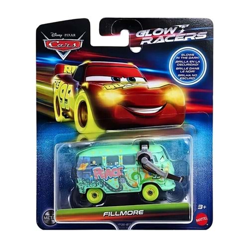Disney Pixar Cars Karanlıkta Parlayan Yarışçılar Tekli Araç (E)