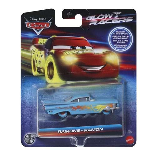 Disney Pixar Cars Karanlıkta Parlayan Yarışçılar Tekli Araç (B)