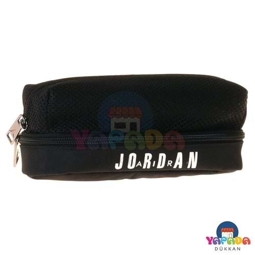 Jordan Air Houston Black Q3175 1,5 L 9 x 21 x 8 cm İki Bölmeli Suya Dayanıklı Siyah Kalem Çantası