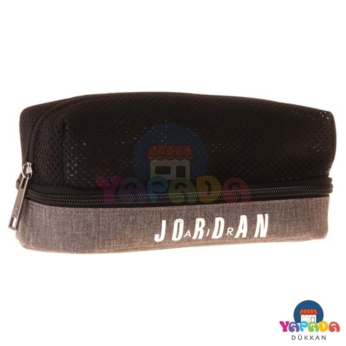 Jordan Air Houston Grey Q3177 1,5 L 9 x 21 x 8 cm İki Bölmeli Suya Dayanıklı Gri Kalem Çantası