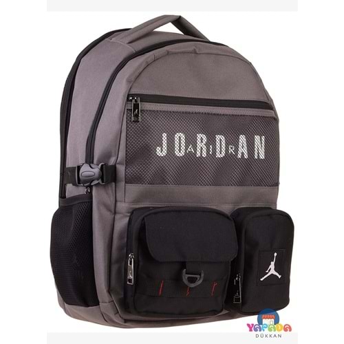 Jordan Air Brooklyn Grey Q3182 Gri Beş Bölmeli Erkek Çocuk Okul Sırt Çantası