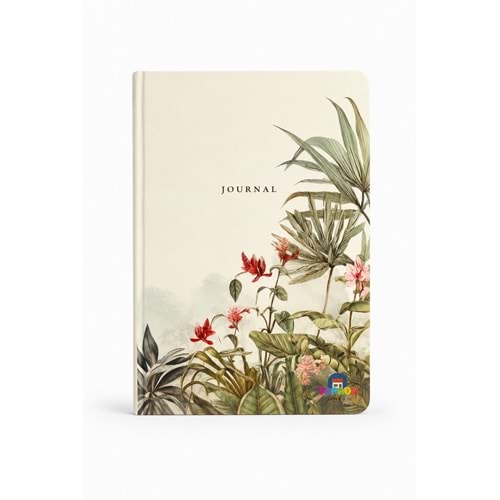Victoria’s Journals Smyth Art Vegan Deri Defter 100 gr 120 Yaprak - Tropikal Botanik Desen