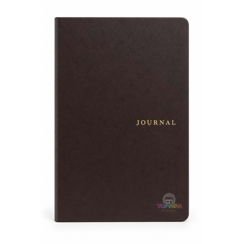 Victoria’s Journals Smyth Art Vegan Deri Defter 100 gr 120 Yaprak - Düz Koyu Kahverengi