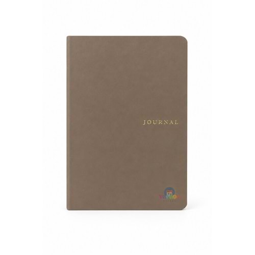 Victoria’s Journals Smyth Art Vegan Deri Defter 100 gr 120 Yaprak - Düz Vizon Kahve
