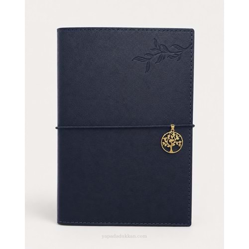 Victoria’s Journals Muse Vegan Deri A5 Organizer Defter 120 gr 96 Yaprak - Kahverengi Taba