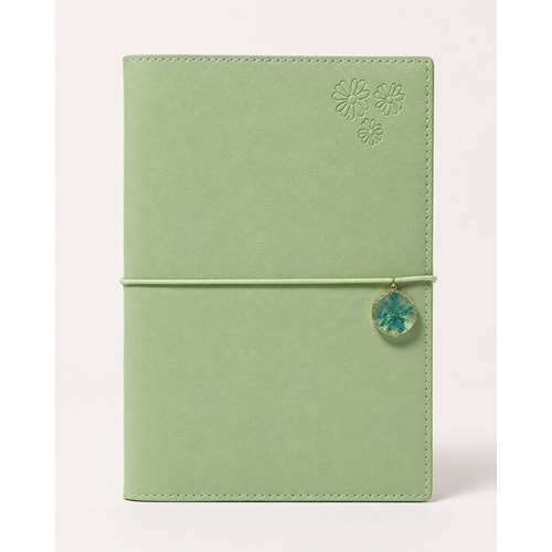 Victoria’s Journals Charm Kuş Lastikli Planlayıcı 9x19 cm 80 Yaprak 100 gr -Açık Mint Yeşili