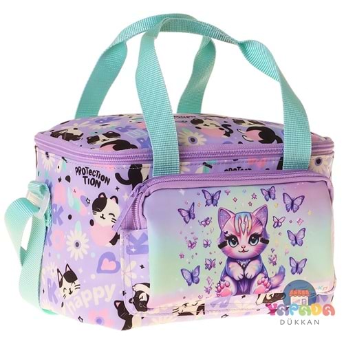 Kaukko Kids Meow İki Bölmeli Thermo Okul Beslenme Çantası