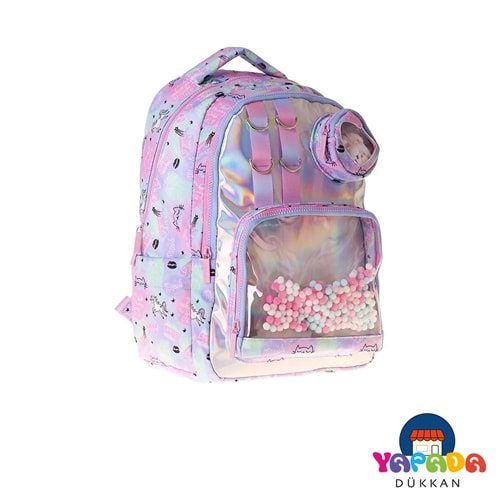 aukko Kids Dream Çok Renkli Kız Çocuk İlkokul Sırt Çantası