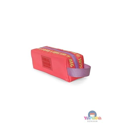 Coral High 21017 Mercan Tek Bölmeli PVC Kalem Çantası 22 x 7 x 7 cm - 1 L