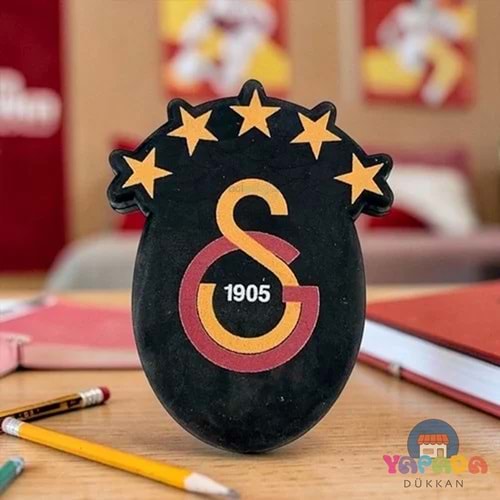 ME Galatasaray 5 Yıldızlı Siyah Silgi 4,5 x 6 cm