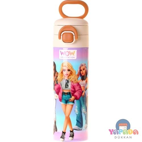 Wow Generation W6083 Very Nice Lila 520 ml SUS316 Paslanmaz Çelik Çift İçim Kilitli Termos Matara